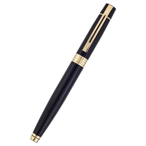 Pióro wieczne Sheaffer 300 Czarno-złoty + tłoczek - 3